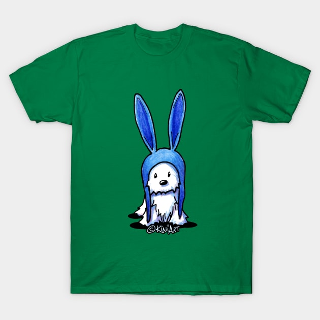 KiniArt Westie Bunny T-Shirt by KiniArt